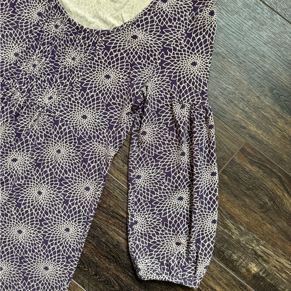 BODEN Purple Long Sleeve Dress 8 - Picture 5 of 7